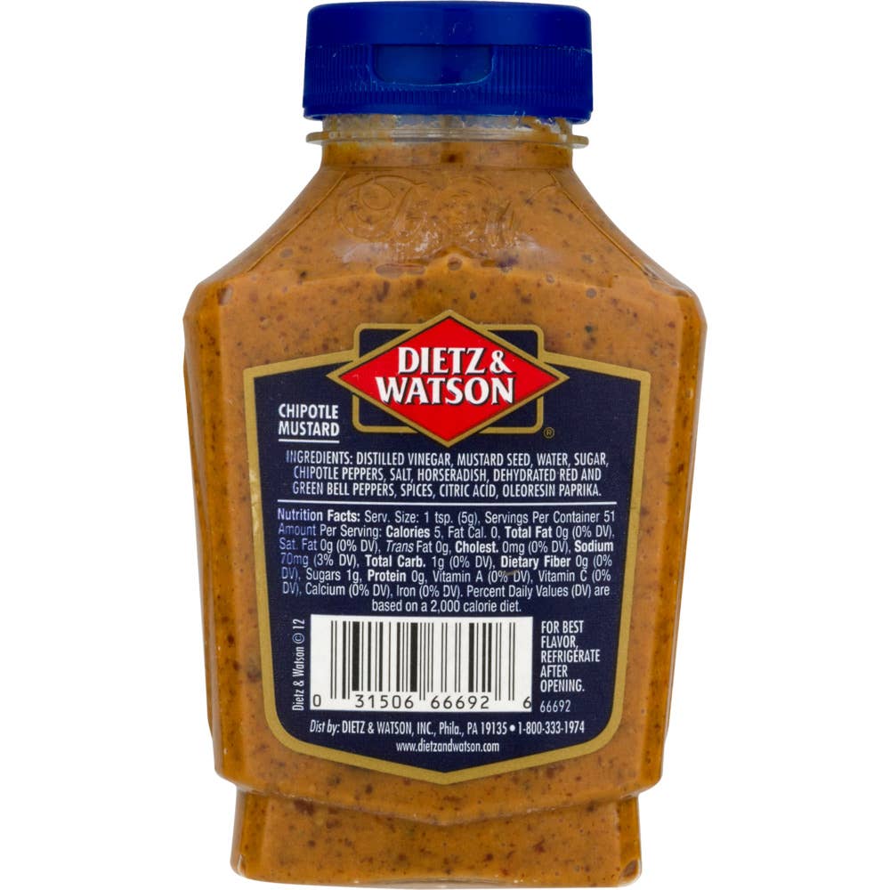 Dietz & Watson – Engroshandel Sennep – Dietz & Watson Chipotle sennep, 9 oz1