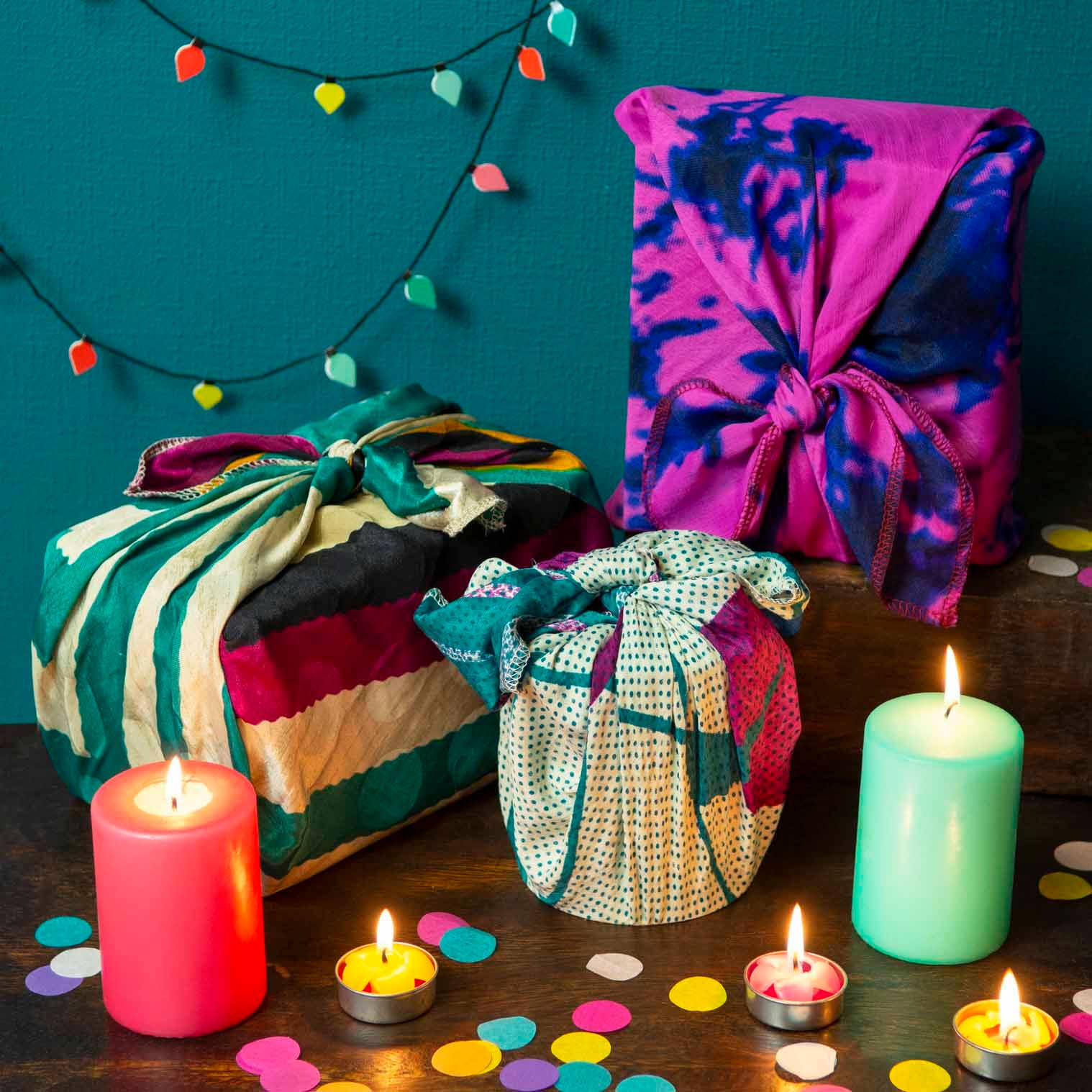 Siesta - Wholesale Flat Wrap - Nepalese Recycled Sari Gift Wrap1