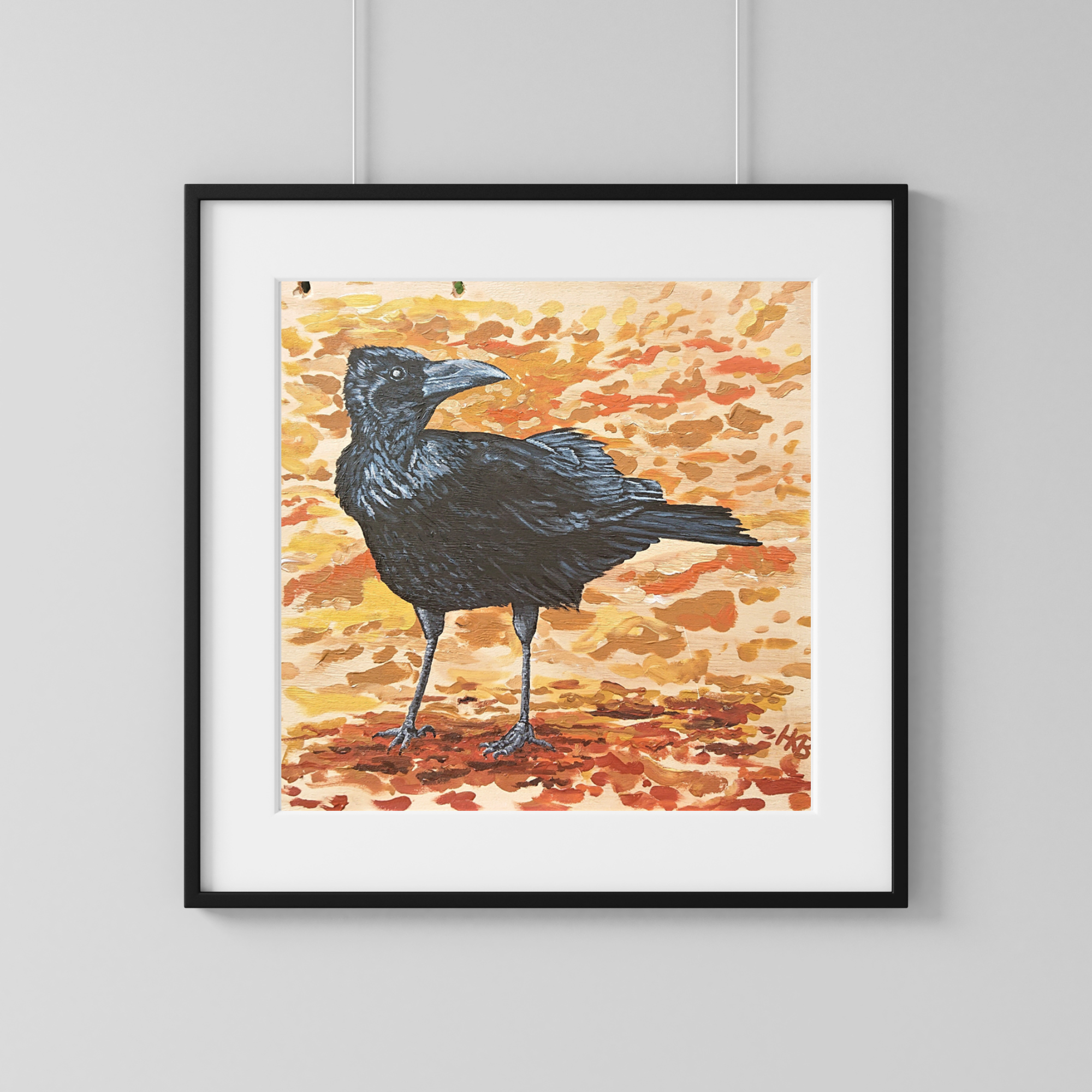 Hannah Kate Makes - Wholesale Art Print - Brandon Crow Art Print - Square - Autumn & Halloween9