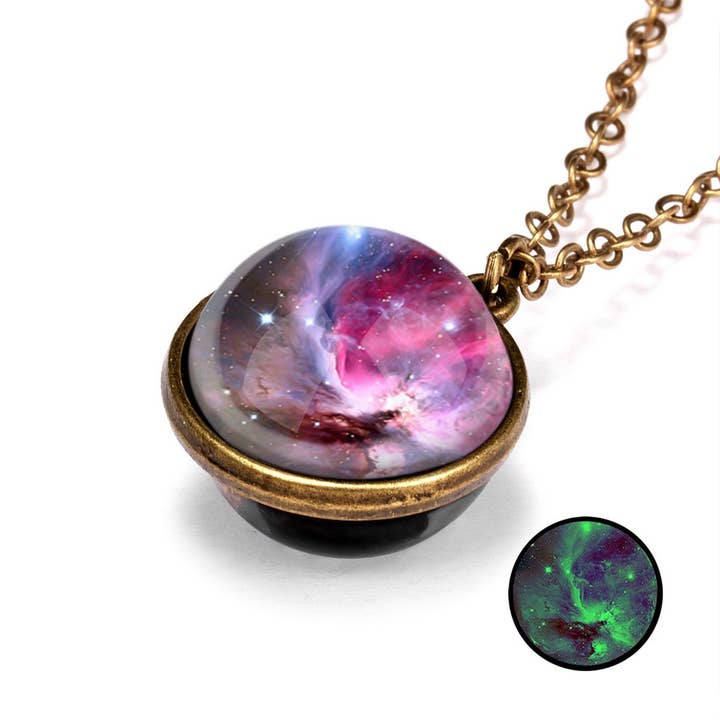 NINEXIS - Wholesale Jewelry Set - CWAJE2502_LUMINOUS DOUBLE-SIDED UNIVERSE STARRY SKY NECKLACE2