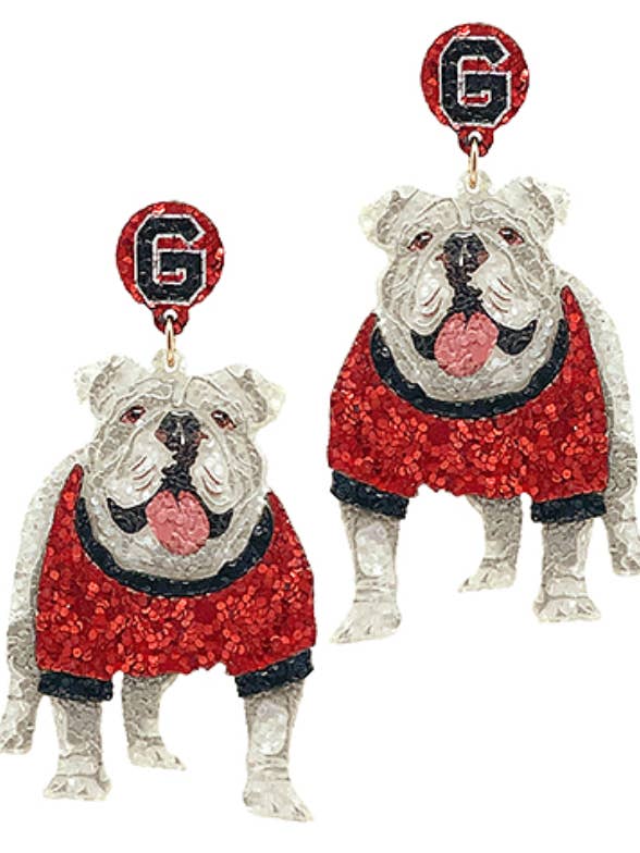 Sparkly UGA Bulldog (Gameday Accessory) for wholesale by Grace Ann Designs