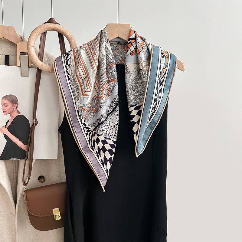 Marayn - Wholesale Scarf - Women's - Luxury Silk  Wool Scarf Chic Style 202510