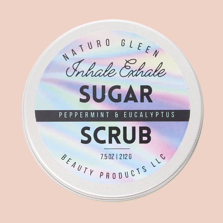 Gommage à la menthe poivrée et à l'eucalyptus pour la vente par Naturo Gleen Beauty Products