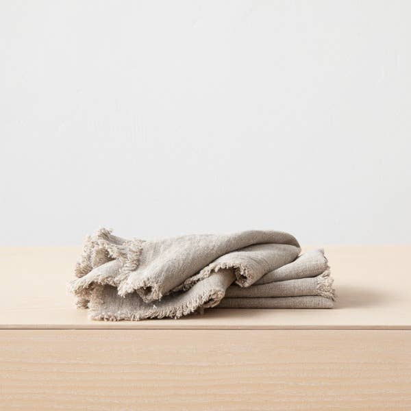 LinenMe - Wholesale Dinner & Cloth Napkin - Linen Napkin Natural Terra Fringe8