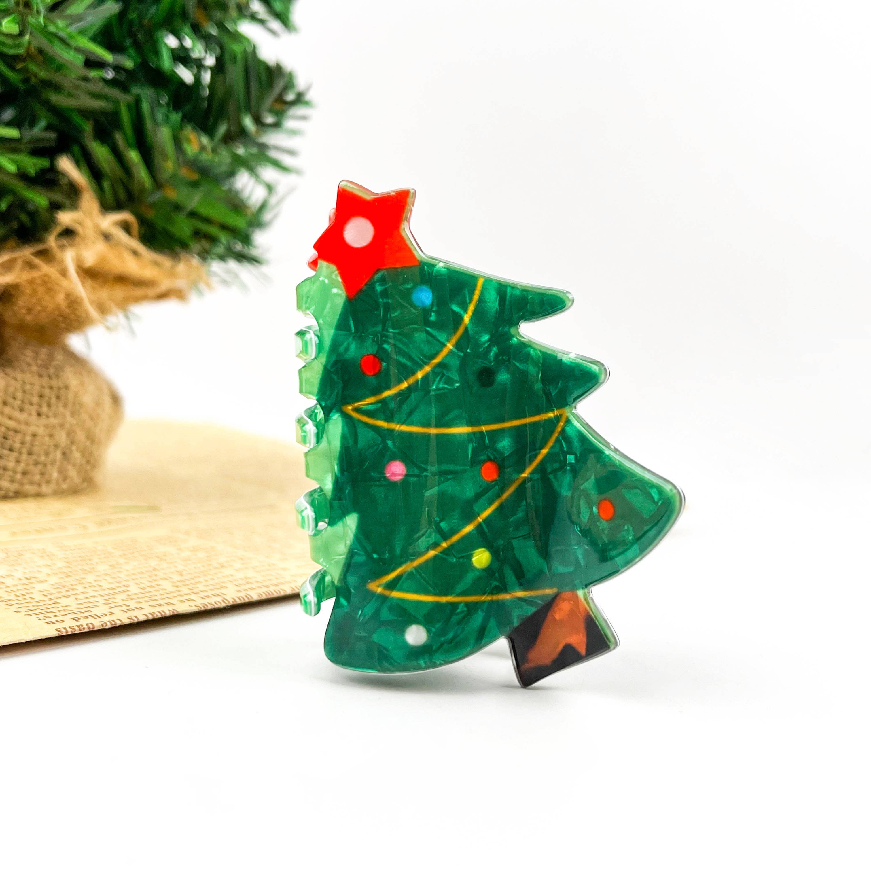 TheDivaSoap - Wholesale Hair Clip - Women's - Christmas Series Hair Claw Clip, Festive Winter Hair Clip1