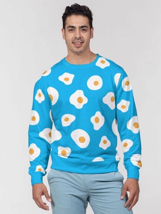 Men’s Pullover Sweater Eggs for wholesale by wearmelena