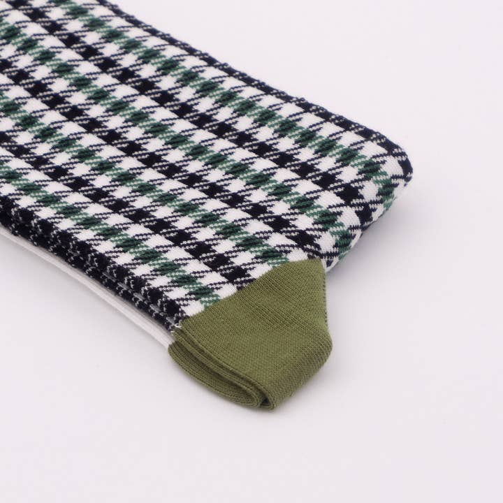Sock Affairs - Wholesale Socks - Unisex - Pepita Black-Green Socks Gift