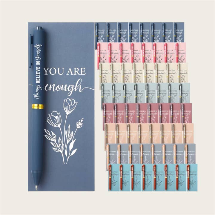 Ensemble de signet et stylo à thème inspirant pour la vente par Ella Blue