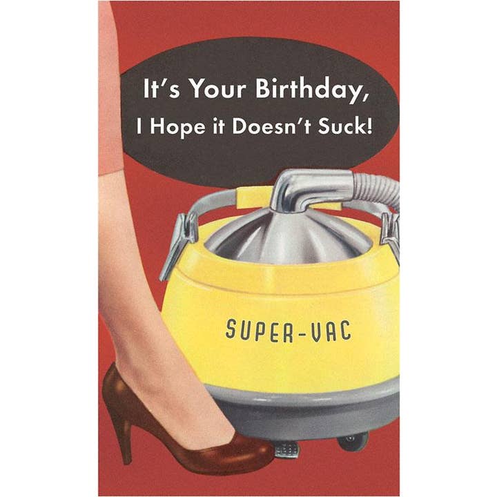 Greeting Card HB-181 Hope Your Birthday Doesn't Suck for wholesale by Found Image Press