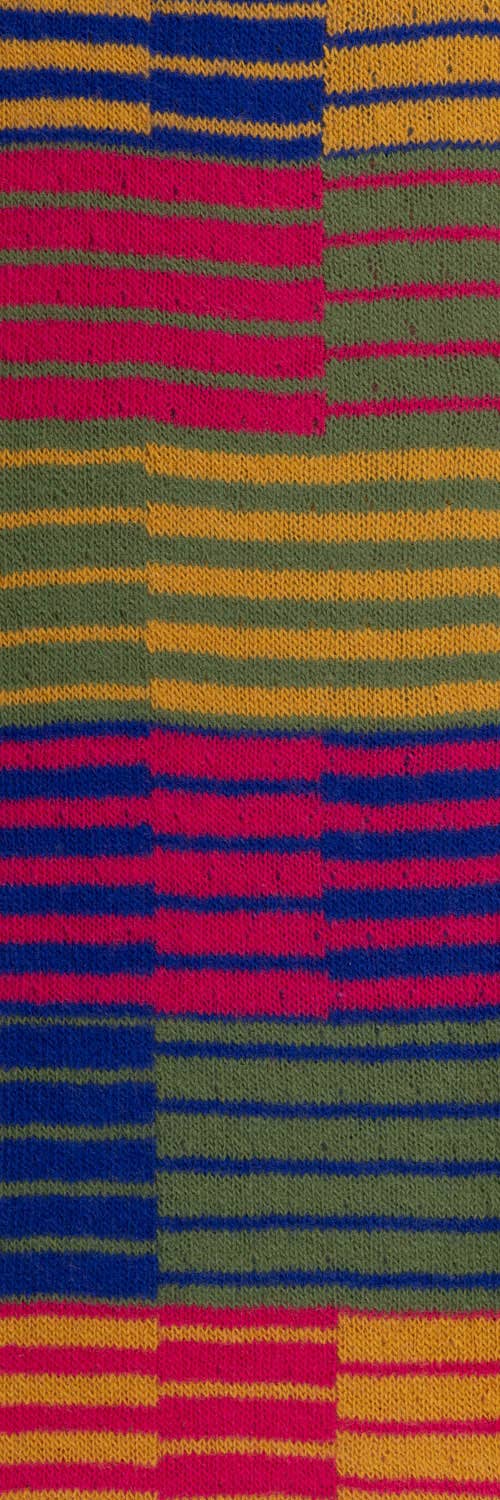 McKernan - Wholesale Scarf - Unisex - Okapi Scarf – RWS Wool with Rich Stripe and Colour Shifts4