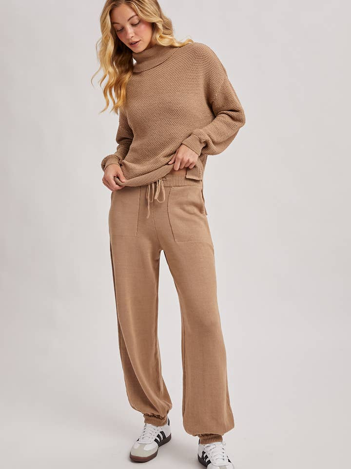 Bluivy - Wholesale Lounge Sweatpants/Joggers - Women's - RELAXED KNIT SWEATER JOGGER WITH POCKETS15