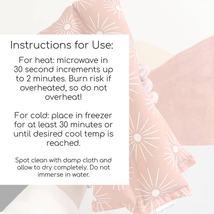 NattyBratty - Wholesale Spa/Therapy Pillow - Eye Pillow - Sun Prints - Hot/Cold Pack - Migraine Mask