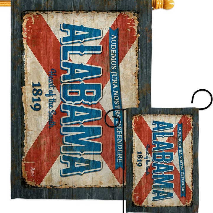 Two Group Flag Co - Wholesale Flag - Alabama Vintage Americana States Decor Flag3