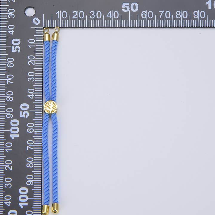 findings4uGem - Wholesale Beaded Bracelet - Adjustable Semi Finished Cord Slider Stopper Bracelet, BR04013