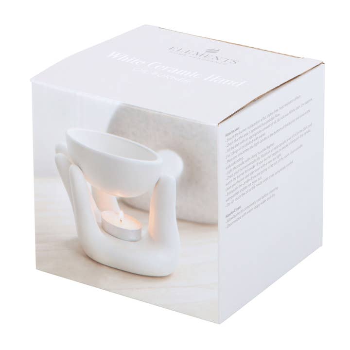 Something Different Wholesale - Wholesale Oil Warmer - White Hand Ceramic Oil Burner
