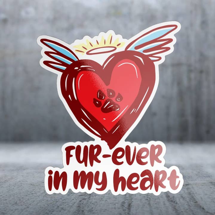 För alltid i mitt hjärta - Klistermärke för wholesale av Two Feet Treats