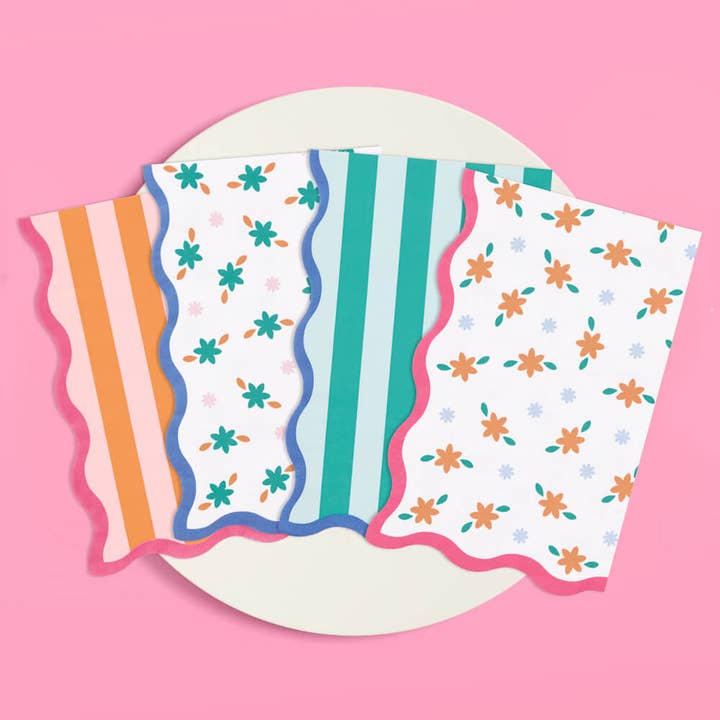 xo, Fetti - Wholesale Disposable Napkin - Italian Summer Napkins, Bachelorette, Birthday Supplies