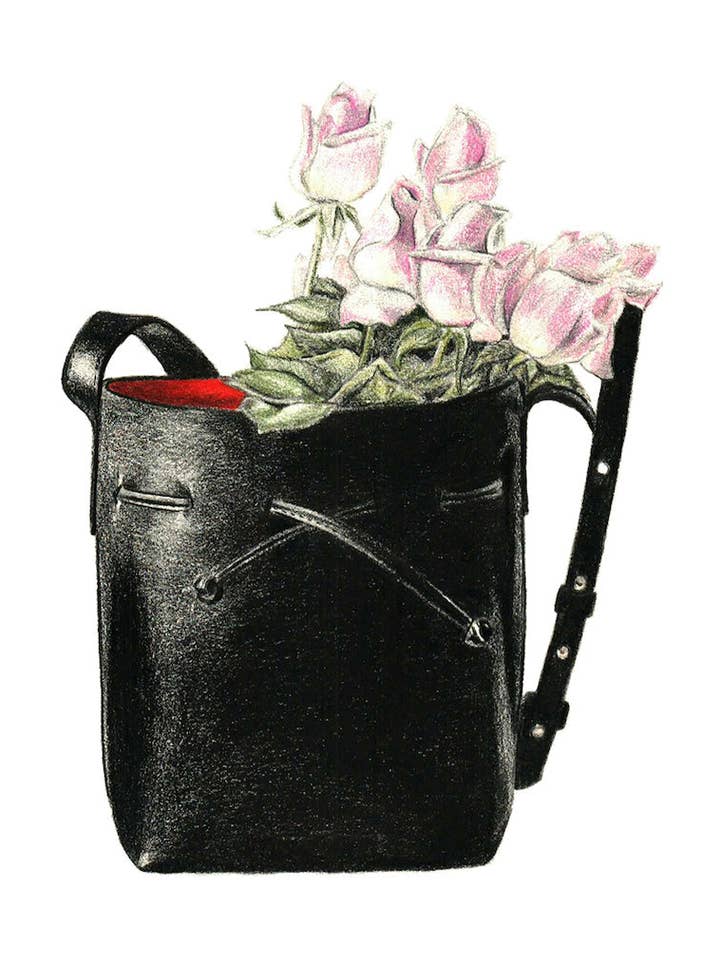 Balde de Rosas Notecard por atacado de Paulette Pearson Studio