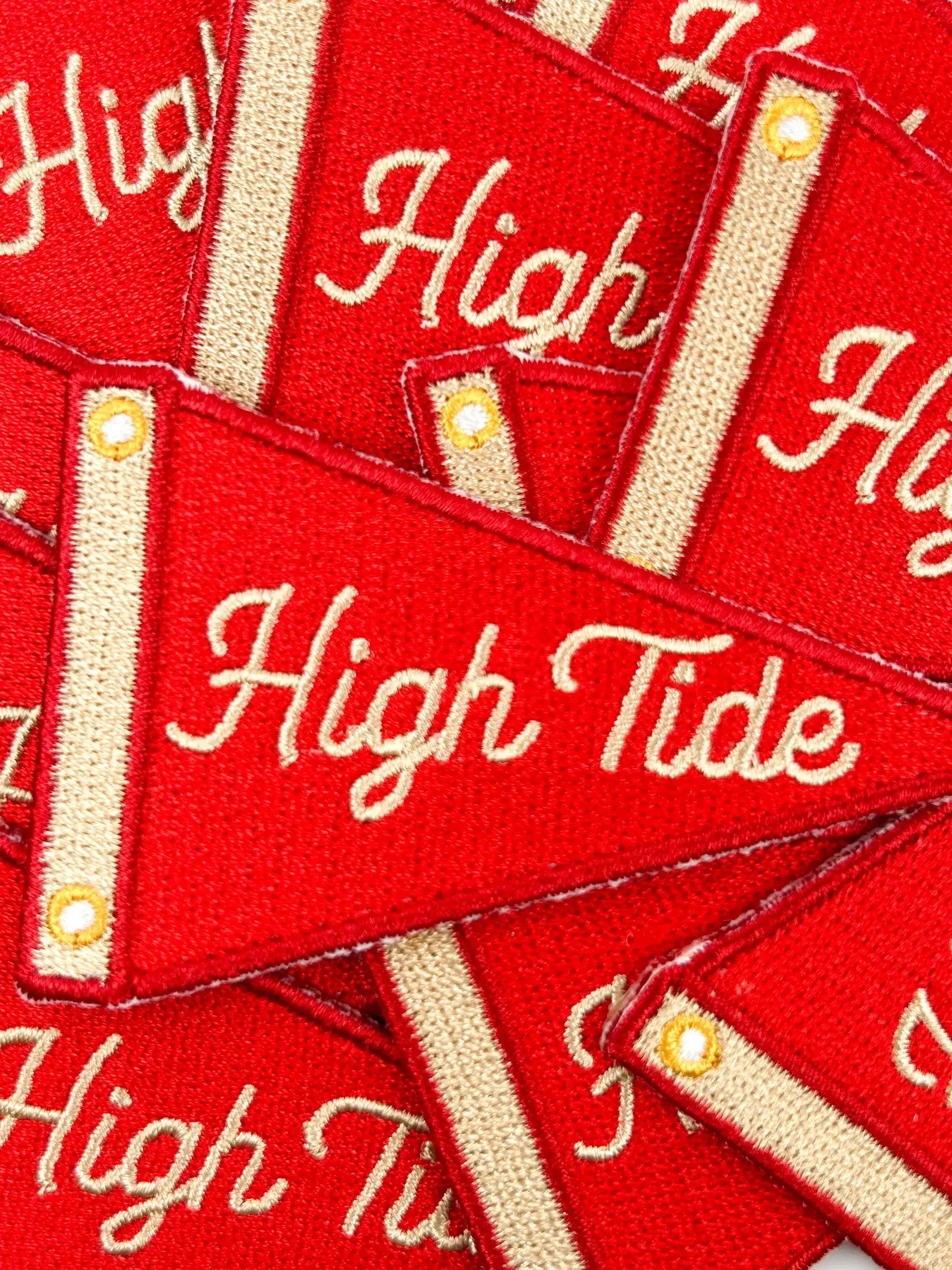 Field Trip Threads - Wholesale Patch - High Tide Patch Nautical Sailing Pennant Embroidered Iron On3