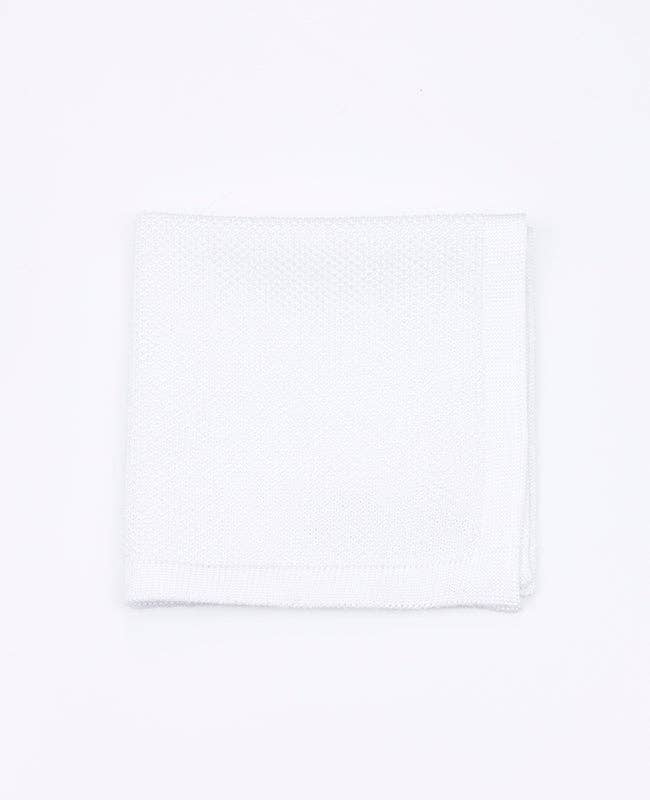 Unipap's - Wholesale Costume - Kids - White Knitted Pocket Square "Léon"1