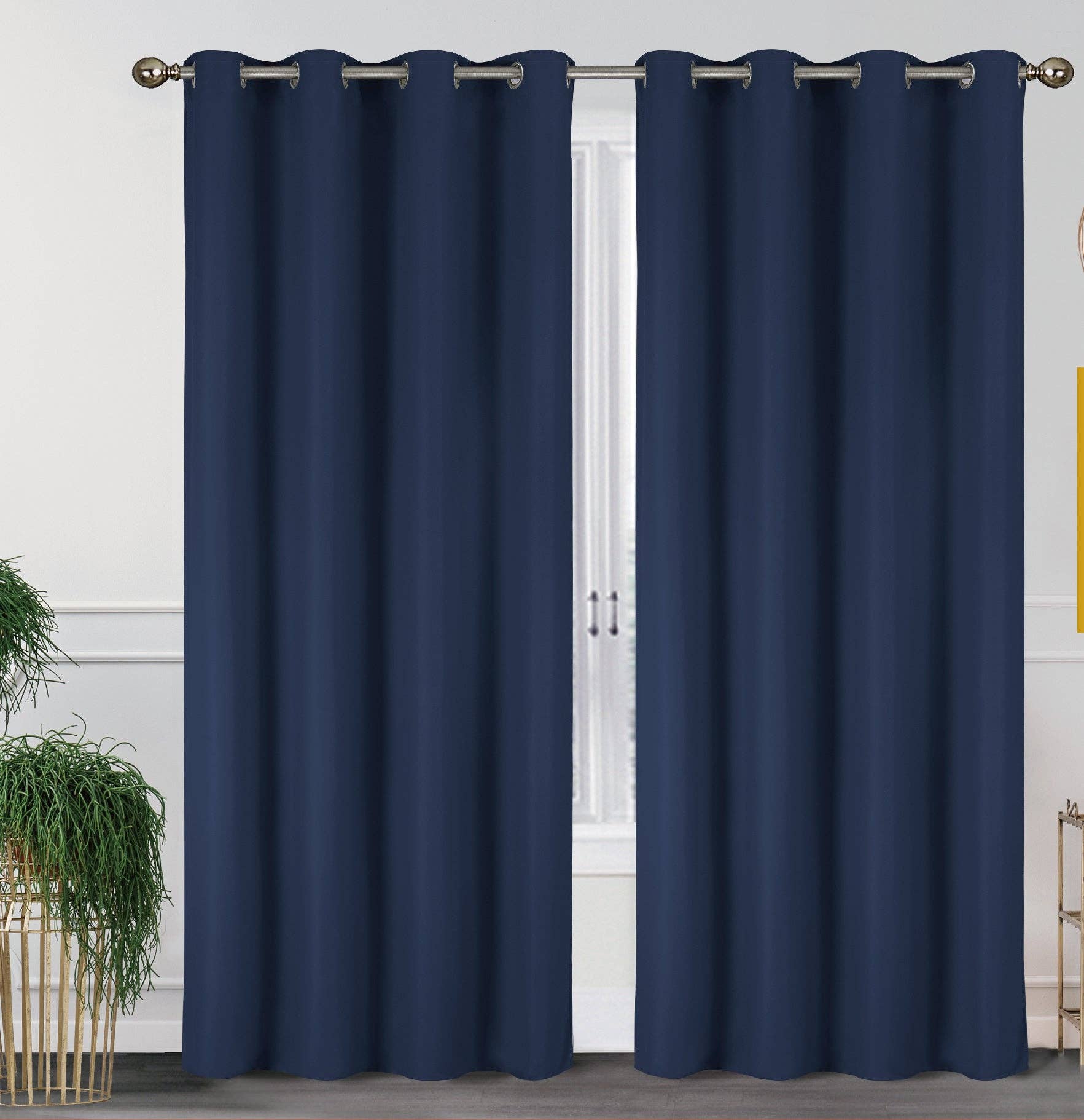 J&V TEXTILES – wholesale Curtain – 2 Pack - 55'' X 84'' Solid Thermal Blackout Panels (19 Colors)30