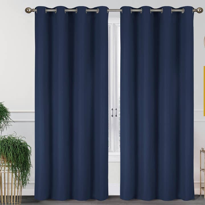 J&V TEXTILES - Wholesale Curtain - 2 Pack - 55'' X 84'' Solid Thermal Blackout Panels (19 Colors)30