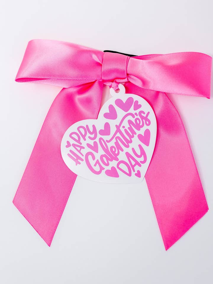 Bottle Bow + Gift Tag™ - Happy Galentine's Day for wholesale by Wrapido!