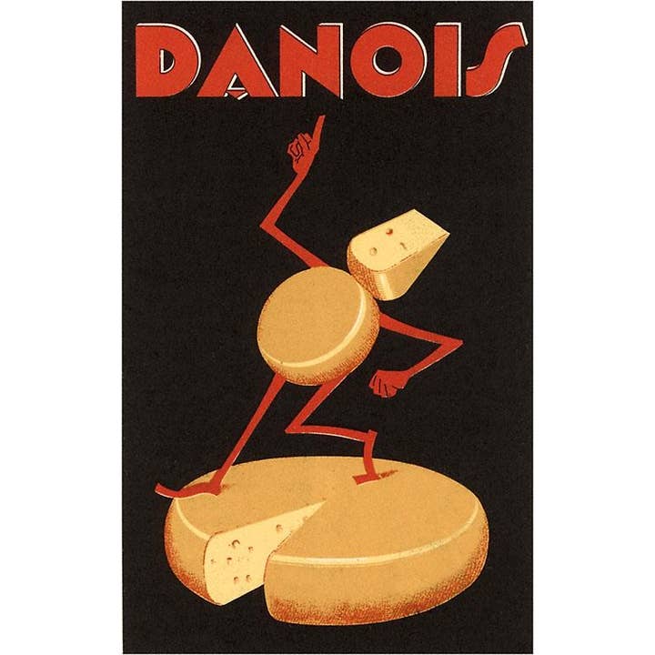 Postcard FG-04 Danois Cheese Ad for wholesale by Found Image Press