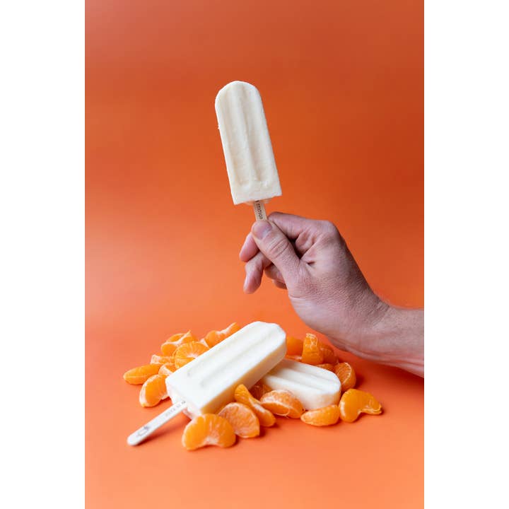 King of Pops - Wholesale Ice Cream/Sorbet - Orange Cream Ice Cream Pop