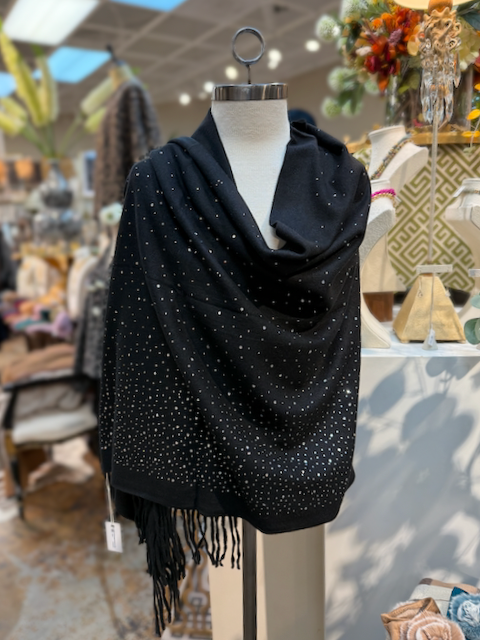 Pretty Persuasions – wholesale Scarf – Women's – S23230 Mischa Rhinestones Embellishment Scarf5