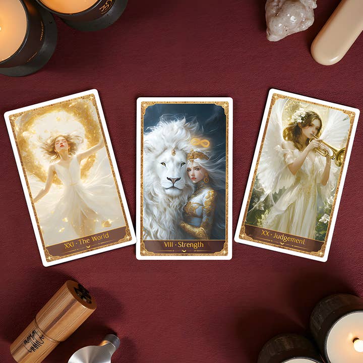 Vermilion Collection - Wholesale Tarot Cards - Golden Wheel Guardian Tarot3