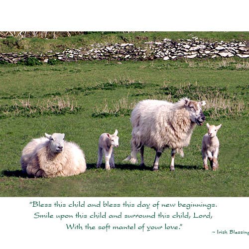 Bless This Child Greeting for wholesale by MUNDO IMAGES