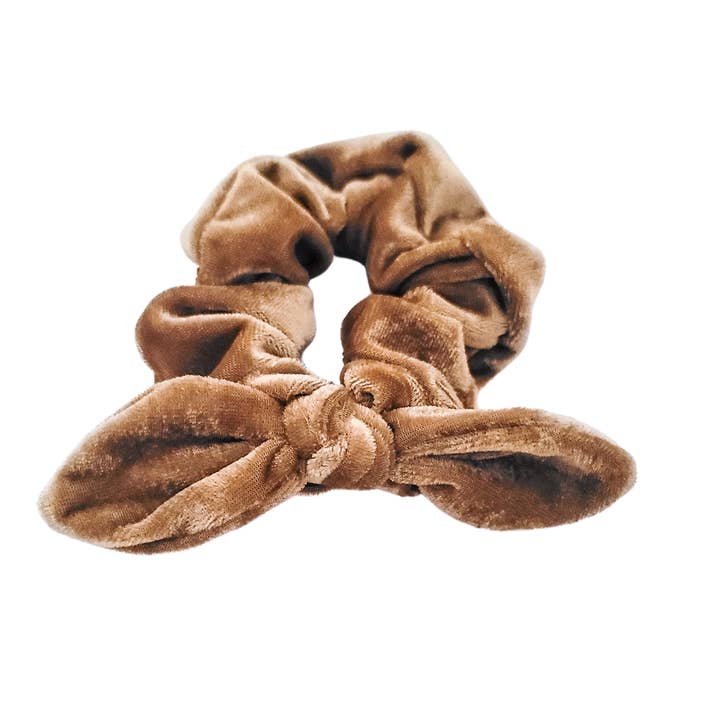 Scrunchie - Bronze Velvet for engroshandel hos Caylee & Co