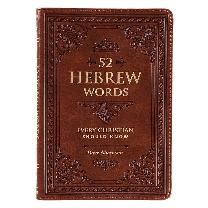 Christian Art Gifts - Wholesale Religion - Gift Book 52 Hebrew Words Faux Leather