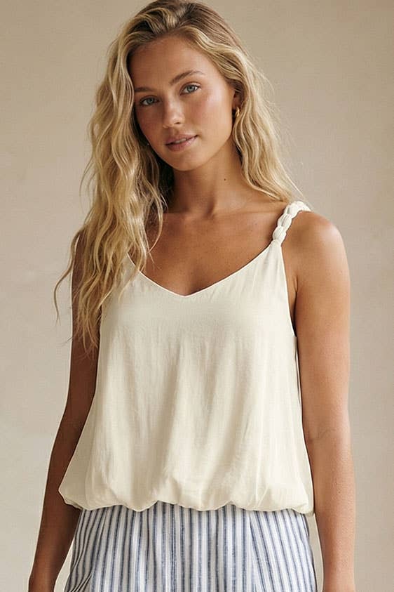 Naked Zebra - Wholesale Tank Top - Women's - Billowy Strap Accent Tank Top18