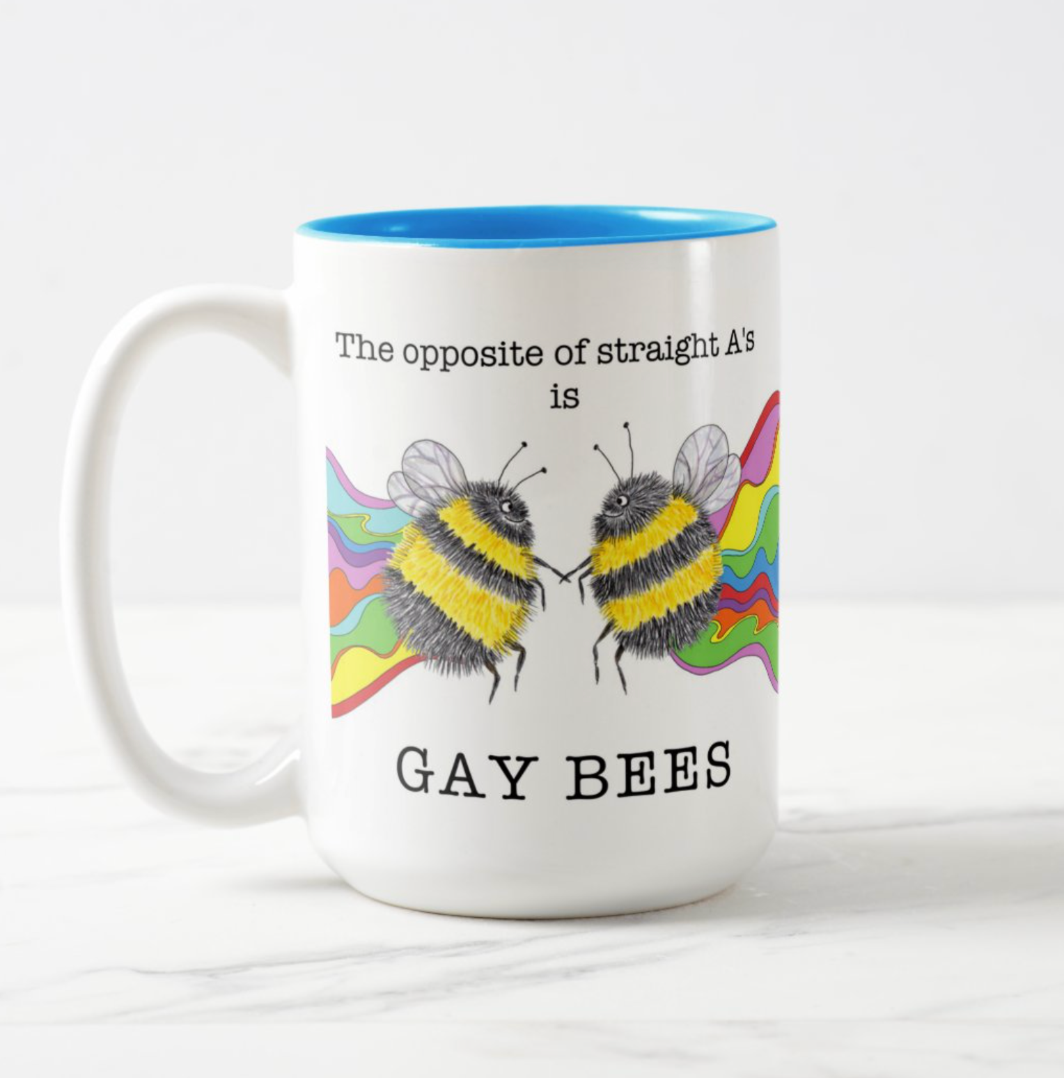 Lemon Zesty - Vendita all'ingrosso Tazza - Tazza «The Opposite of Straight A's Is Gay Bees»1