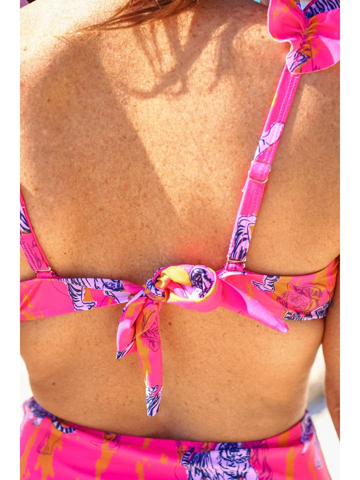 Pink Watch The Waves Two Piece Swimsuit for wholesale on Faire10