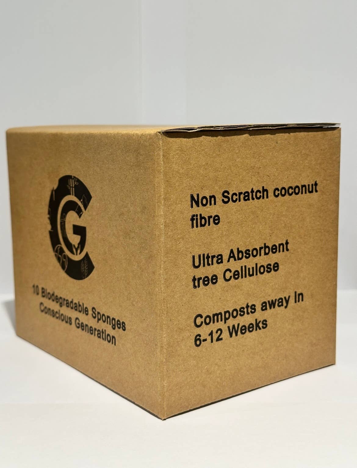 Conscious Generation – Großhandel Reinigungsschwamm – Umweltfreundliche Reinigungsschwämme 10er-Pack Biologisch Abbaubare Scheuerschwämme1
