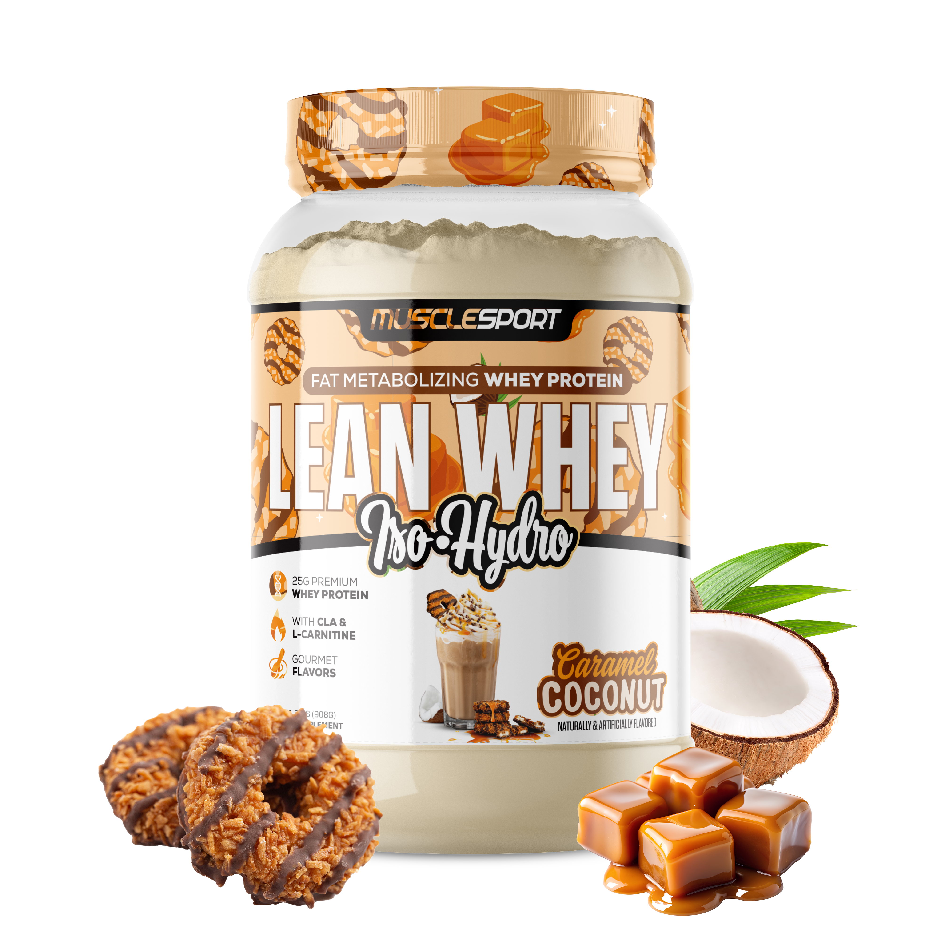 MuscleSport - Wholesale Protein/superfood powder - Lean Whey® Iso Hydro Gourmet Protein 2lb - Limited Edition52