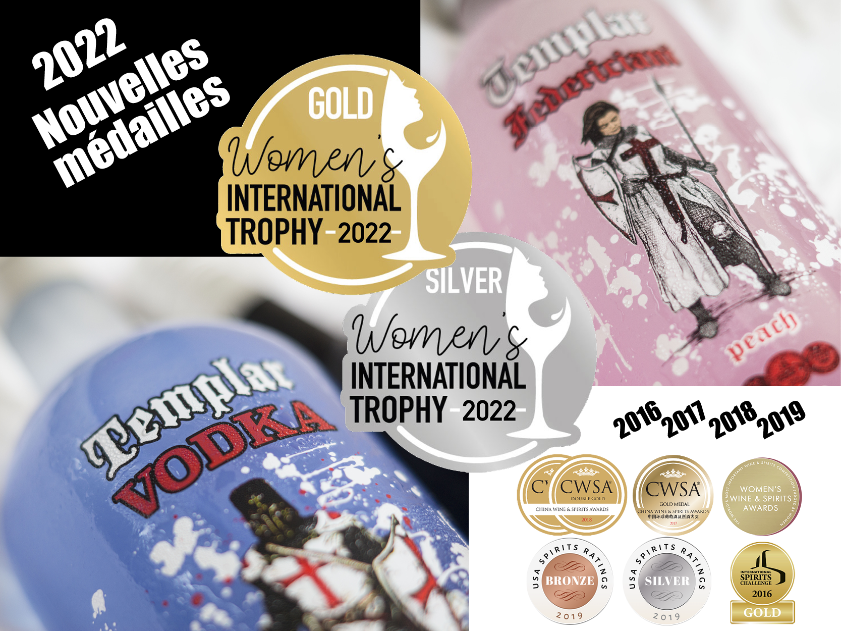 Templar - Vente Vodkas - Vodka Templar Black La Puissante33