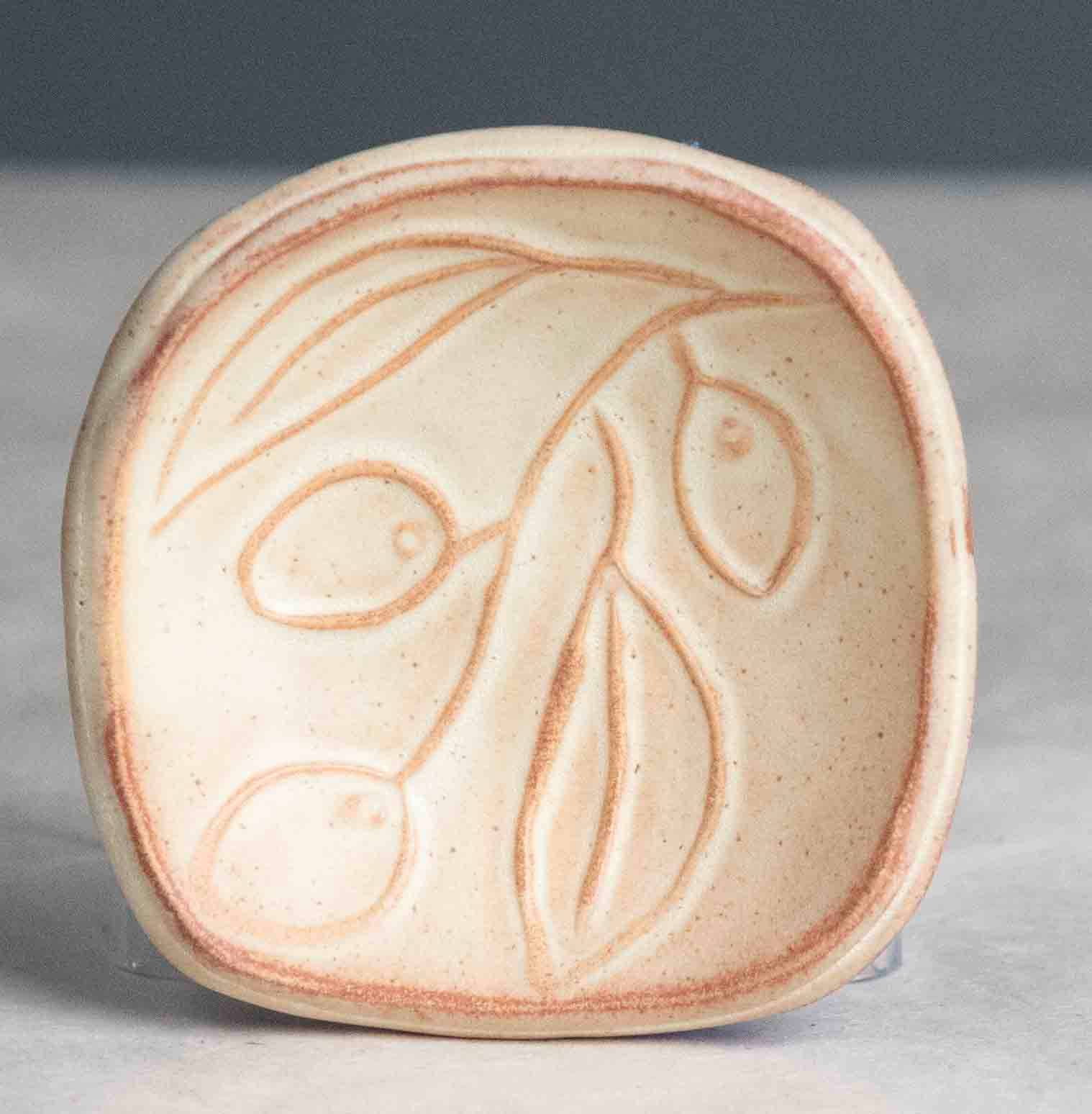 Crazy Green Studios – Engroshandel Skål til krydderier/dip – Håndlavede skåle til oliventapenade i rødt stentøj0