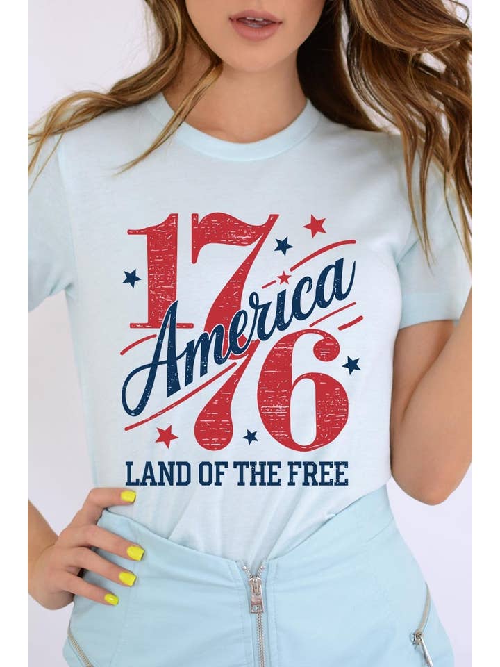 COLORBEAR - Wholesale T-Shirt (Graphic) - Women's - America 1776 Graphic Plus Tee6