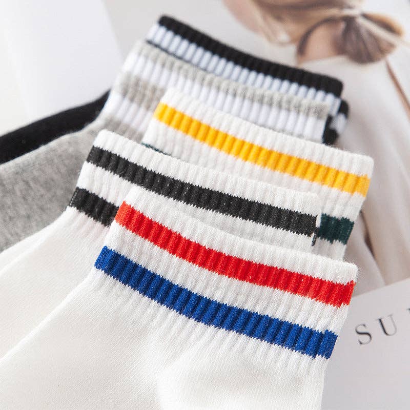 Sweetkama – wholesale Socks – Women's – Ladies EverydayColor Stripe Knit Socks SKAS500264