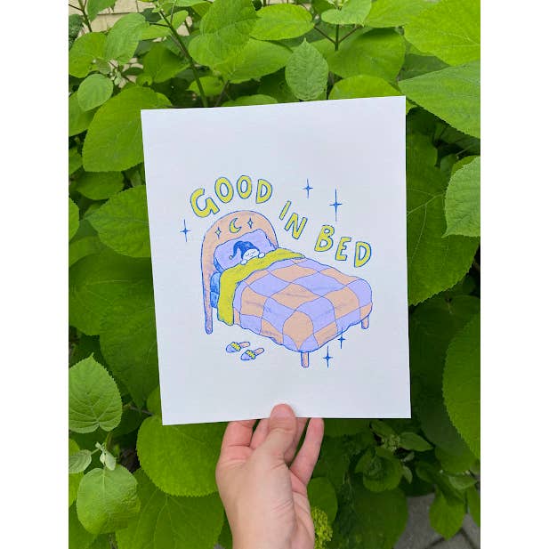 Allison Mckeen Art - Vente Affiche d'art - imprimé - bon au lit2