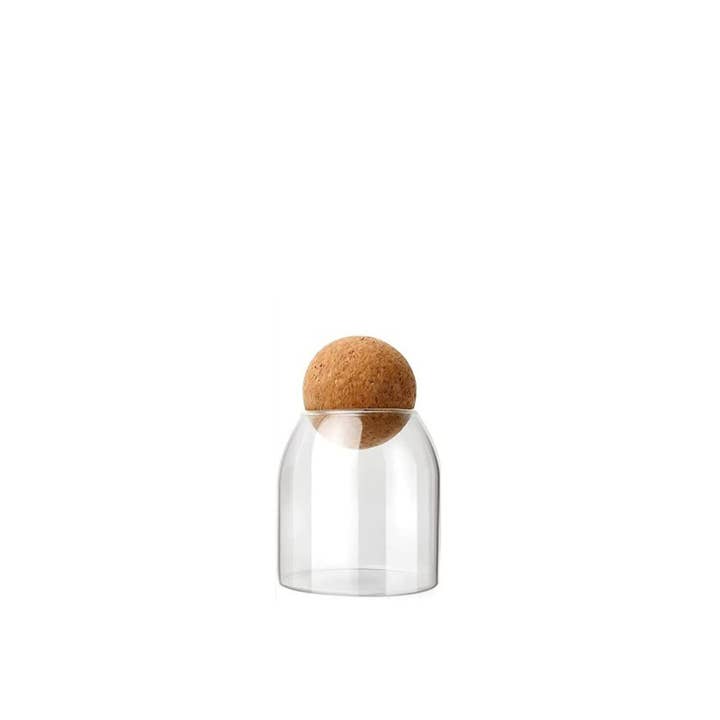 H&H - Wholesale Jar - Borosilicate Glass Jar With Cork Lid 500cc