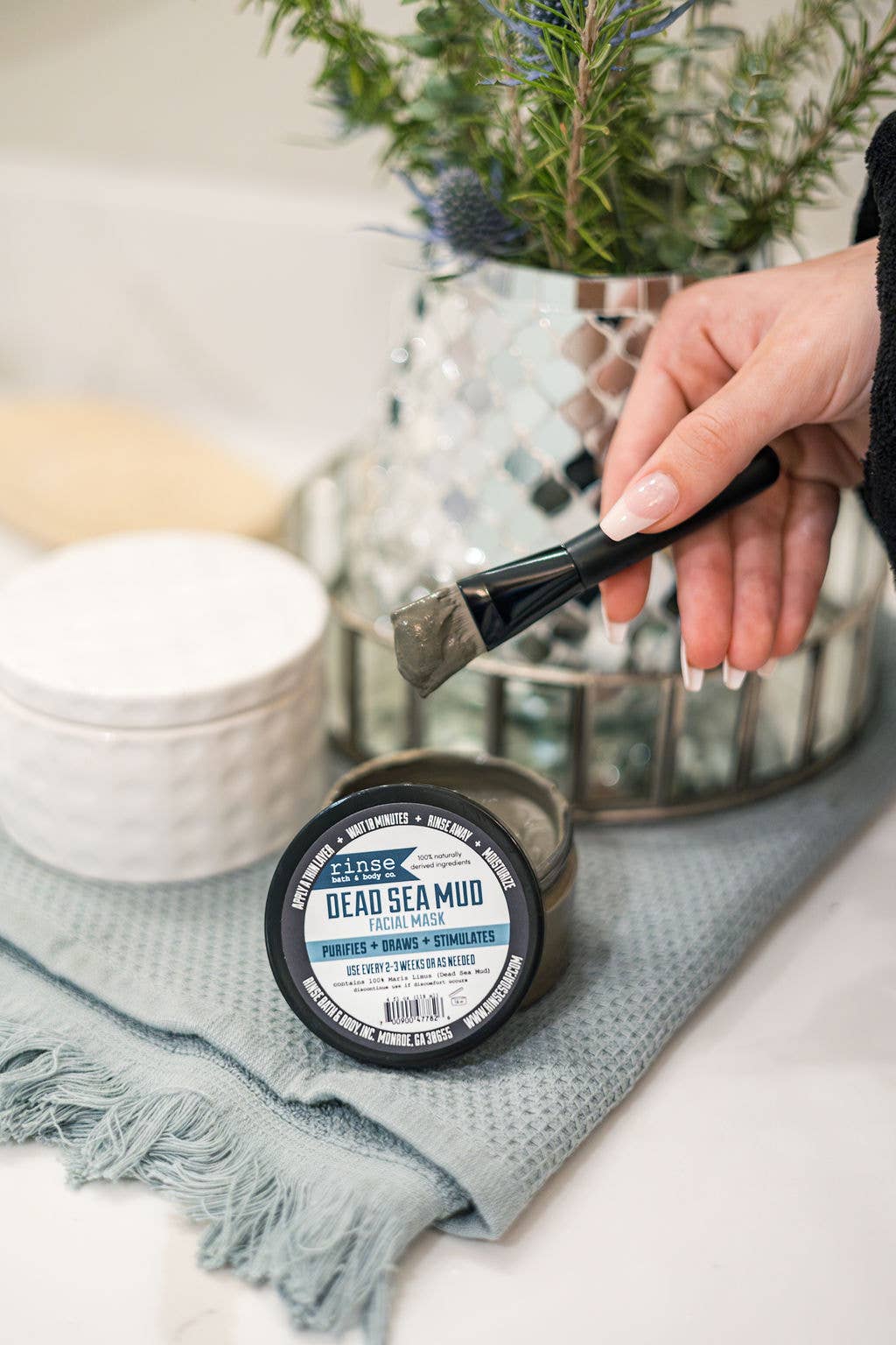 Rinse Bath Body Inc - Wholesale Skincare Face Mask - Dead Sea Mud Mask | 2oz | Detoxifying Face & Body Mask2