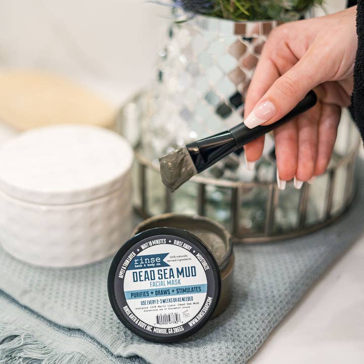 Rinse Bath Body Inc - Wholesale Skincare Face Mask - Dead Sea Mud Mask | 2oz | Detoxifying Face & Body Mask2