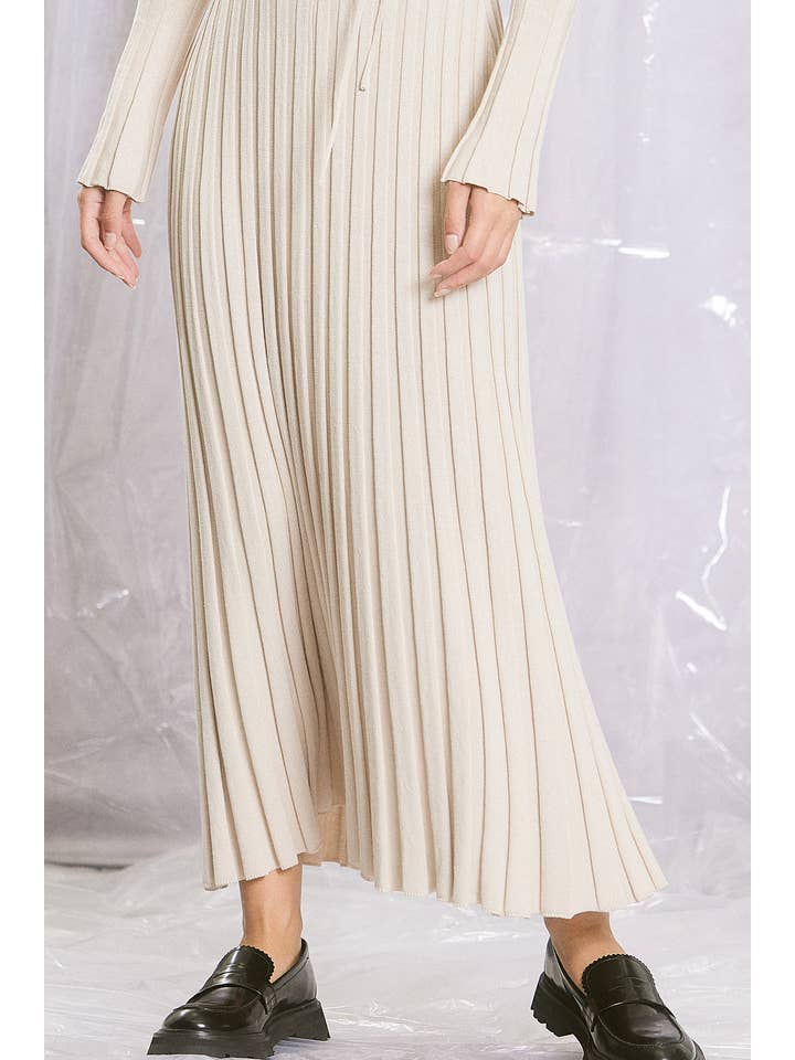 ILLA ILLA - Vente Robe – femme - Robe longue en tricot côtelé16