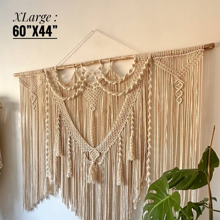 Bonnie Handmade - Wholesale Decorative Tassel/Wall Drop - Extra Large Macrame Wall Hanging, Bohemian Decoration (TAG)1
