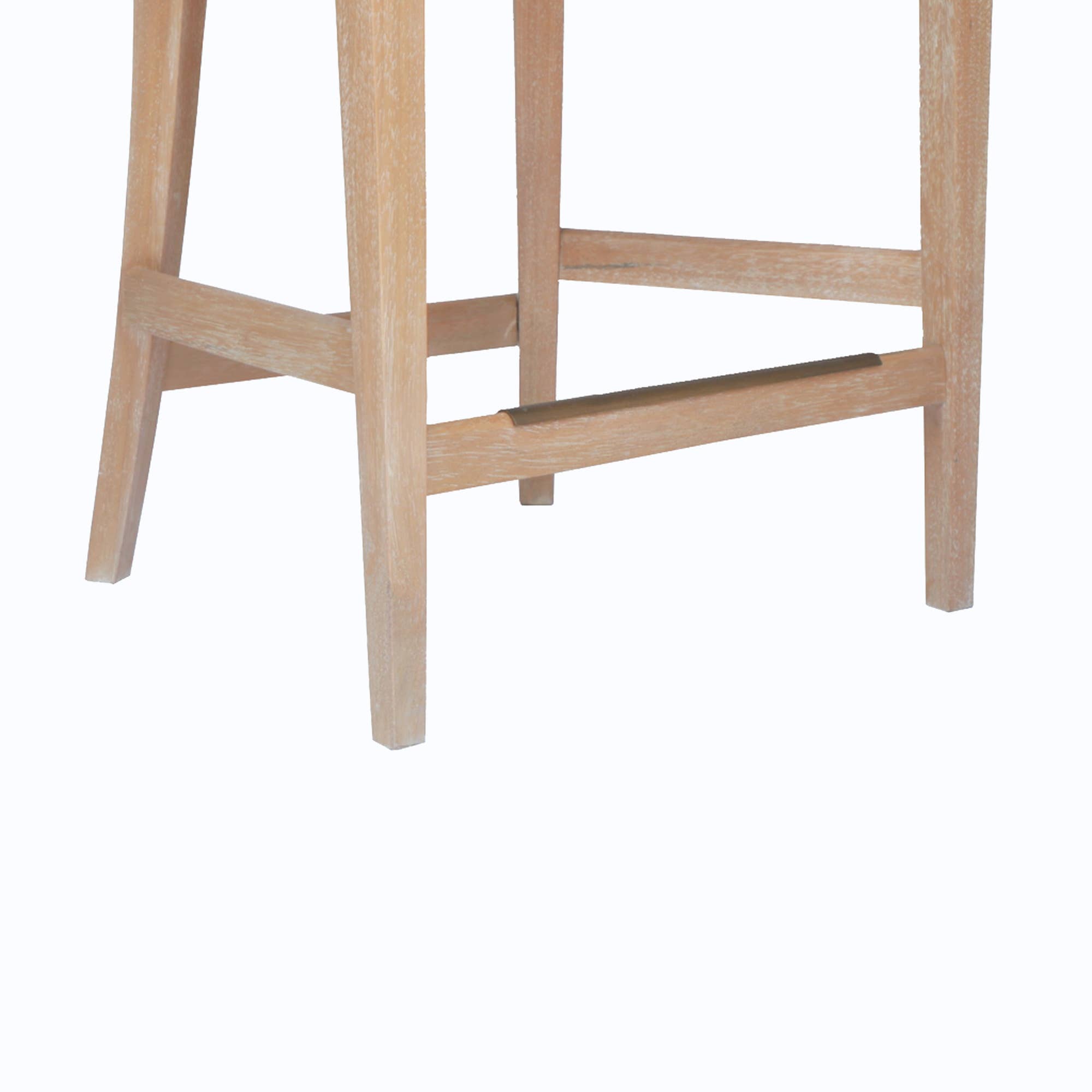 Olliix - Wholesale Stool - Natural Whitewash 25"H Handcrafted Rattan Counter Stool4